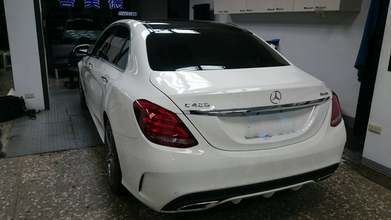 【文心店】賓士BENZ C 400 V-KOOL 前檔V30 車身X-15