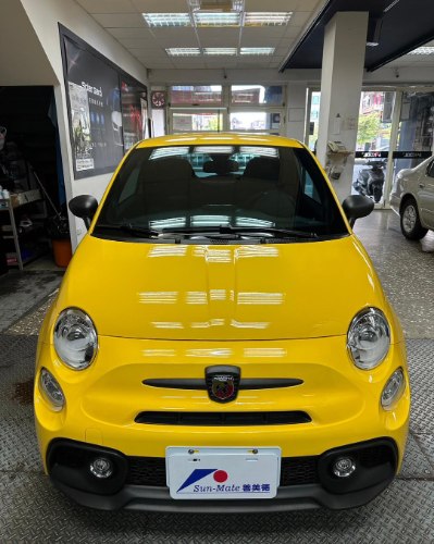 【文心店】義大利頂級性能小車ABARTH 595隔熱紙開箱，舒熱佳SolarGard XE70+VX